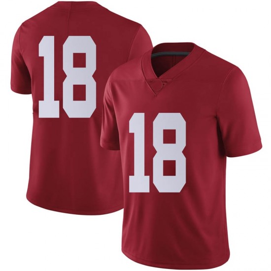 Alabama Crimson Tide Youth Slade Bolden #18 No Name Crimson NCAA Nike Authentic Stitched College Football Jersey KP16K80NG